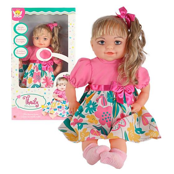 Imagem de Boneca Bebê Falante Thaily - Anjo brinquedos