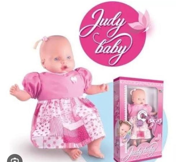 Imagem de Boneca bebê Judy super macia  vai com carteirinha de vacinação