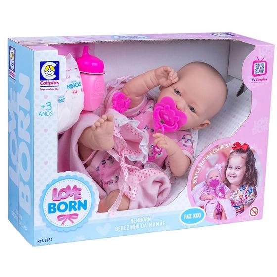 Imagem de Boneca Bebê - Love Born - Bebezinho da Mamãe - Faz Xixi - Cotiplás