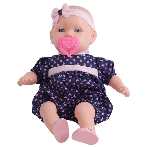 Boneca Bebê Mama Neném 44cm Com Mamadeira E Suquinho Mágicos