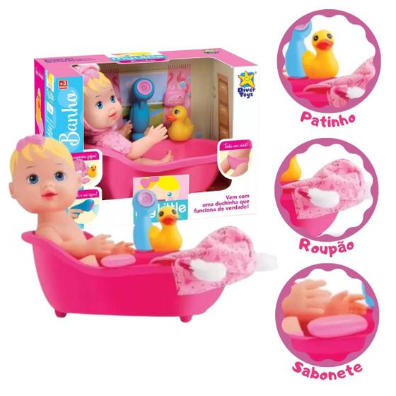 Imagem de Boneca Bebe My Little Collection Banho Divertoy