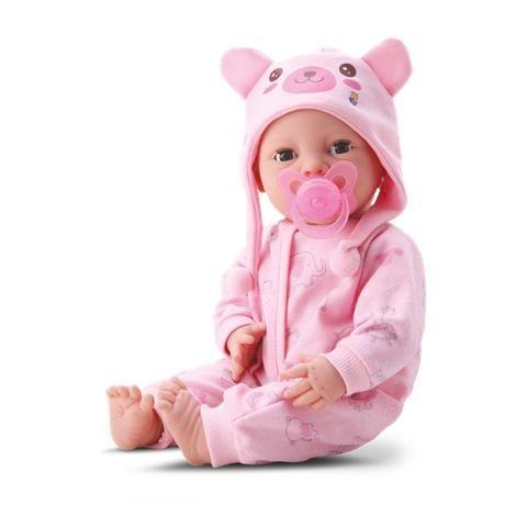 Imagem de Boneca Bebe New Born Brincando De Pijama Divertoys