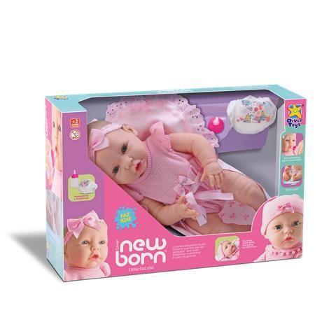 Imagem de Boneca Bebe New Born Little Faz Xixi Divertoys