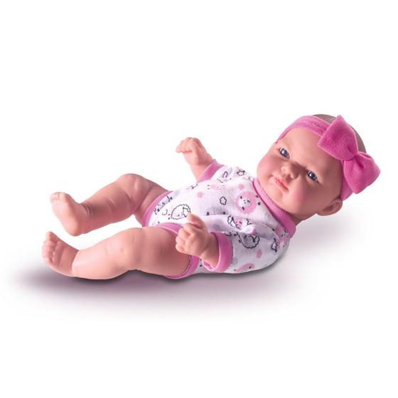 Imagem de Boneca Bebê Petit Reborn Cheirinho de Amor Acordado Vinil