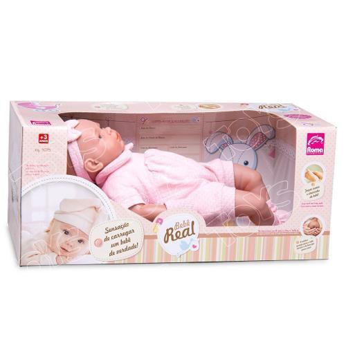Boneca Bebe Real Roma 5075 Menor preço em Boneca Bebe Real Roma 5075