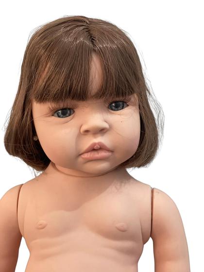 Imagem de Boneca Bebê Reborn Baby Kiss 48 Cm Silicone.