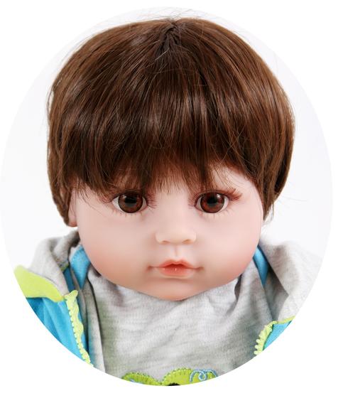 Boneca Bebê Reborn Menino Silicone 40cm Olhos Azuis no Shoptime