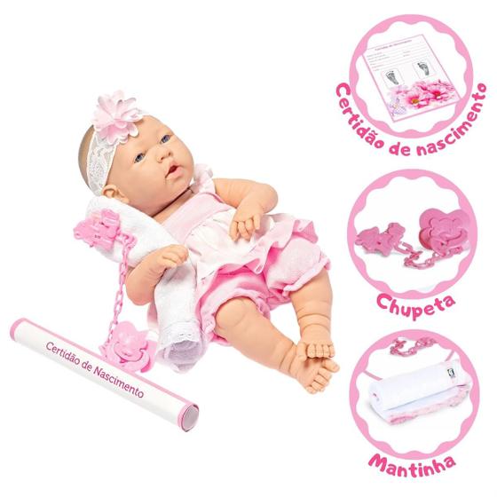 Imagem de Boneca Bebe Reborn Ninos Cotiplas 38cm