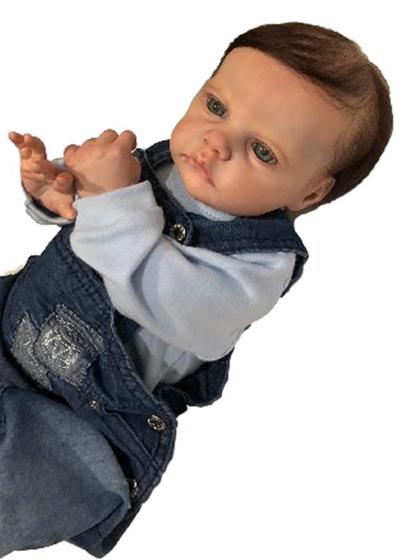 Imagem de Boneca bebê Reborn Rafael com corpo inteiro siliconado