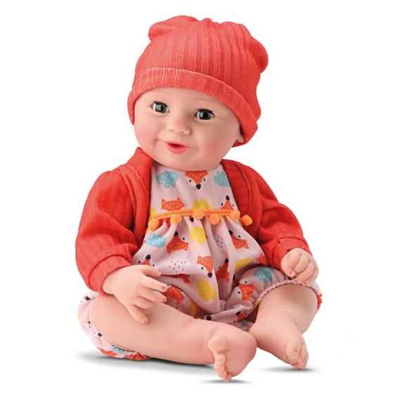 Imagem de Boneca Bebe Reborn Unique Collection Laranja Divertoys