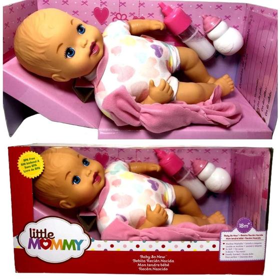 Imagem de Boneca Bebe Recem Nascido Little Mommy Mattel SALDO