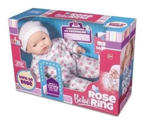 Imagem de Boneca Bebe Rose Ring Com Carteirinha De Vacinação Baby