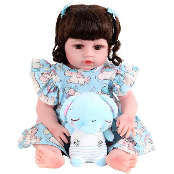 Imagem de Boneca Bebe Sweetie Reborn(R)Elefantinha Silicone Doll- 48cm