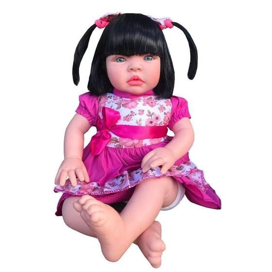 Imagem de Boneca Bebê Tipo Reborn Realista - Kit Acessórios - Kaydora