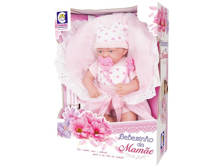 Imagem de Boneca Bebezinho da Mamãe com Macacão - com Acessórios Cotiplás