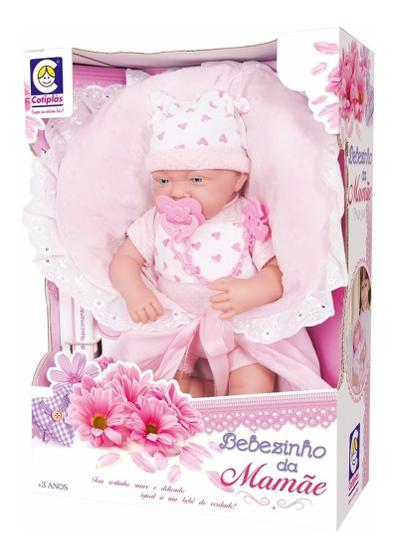 Boneca Bebezinho Da Mamãe Cotiplás Tipo Reborn 2082 Imagem de Boneca Bebezinho Da Mamãe Cotiplás Tipo Reborn 2082