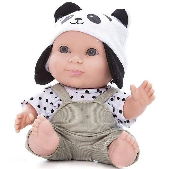 Imagem de Boneca Bee Baby Bichinhos Panda 20Cm Presente Brinquedo Criança