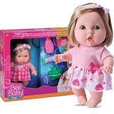 Imagem de Boneca Bee Baby Faz Xixi + Acessórios - Bee Toys