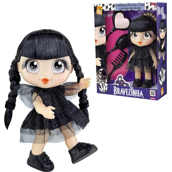 Boneca Bravezinha Vandinha Wandinha C/ Acessórios Beleza Menor preço em Boneca Bravezinha Vandinha Wandinha C/ Acessórios Beleza