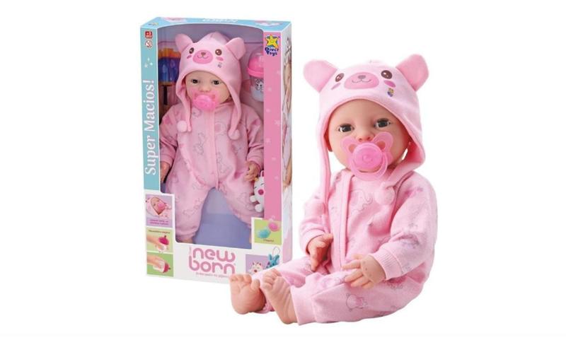 Imagem de Boneca Brincando De Pijama Menino/Menina Com Acessórios