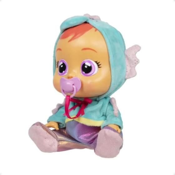 Imagem de Boneca Brinquedo Cry Babies Fantasy Nessie Emite Sons e Chora Multikids BR2122