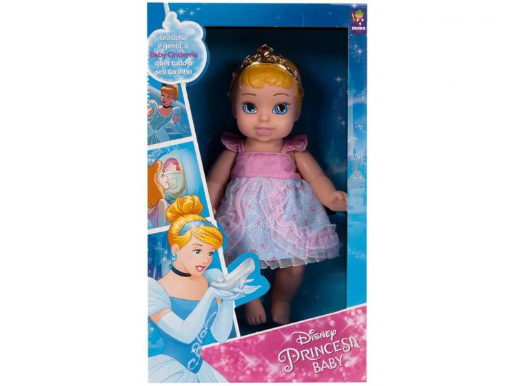 Imagem de Boneca Cinderela Princesas Baby Luxo Disney Mimo Toys 6434