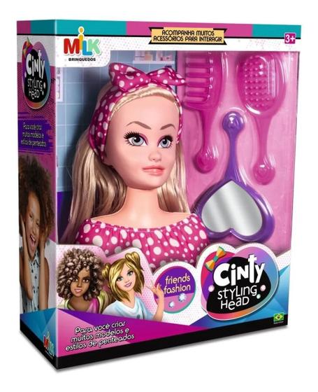 Imagem de Boneca Cinty Loira Busto Com Cabelo Pentear + Acessórios