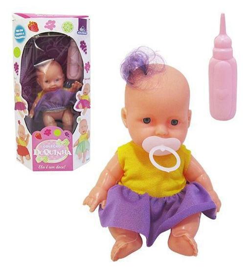 Boneca Colecao Duquinha Uva Com Chupeta E Mamadeira - Oem - Bonecas ...