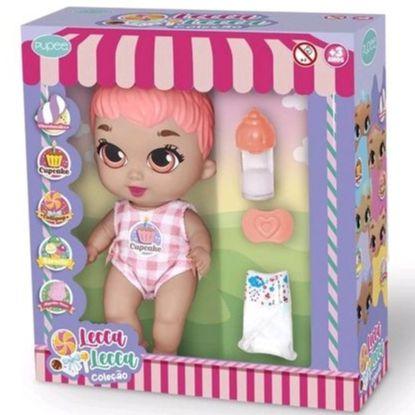 Imagem de Boneca Coleção Lecca Cupcake Com Mamadeira Mágica Chupeta E Fralda 1132 Pupee