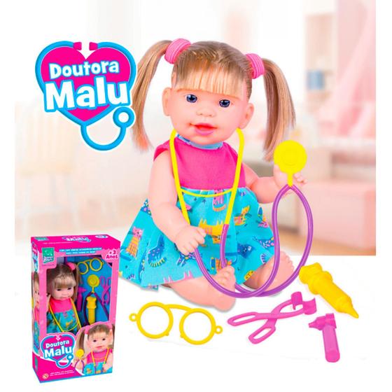 Imagem de Boneca com cabelo e acessórios Doutora Malu cheirinho divert - Super Toys