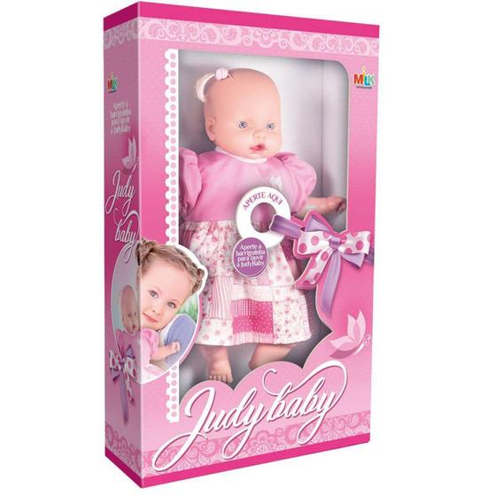 Imagem de Boneca Com Mecanismo Judy Baby Frases 48cm. Milk Unidade