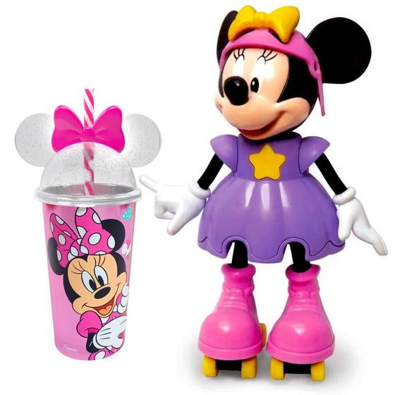 Imagem de Boneca com Som da Minnie + Copo de Orelhas e Canudo Original