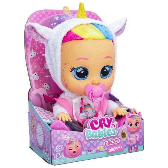 Boneca Cry Babies Chora Lagrimas de Verdade - Dressy Dreamy Menor preço em Boneca Cry Babies Chora Lagrimas de Verdade - Dressy Dreamy