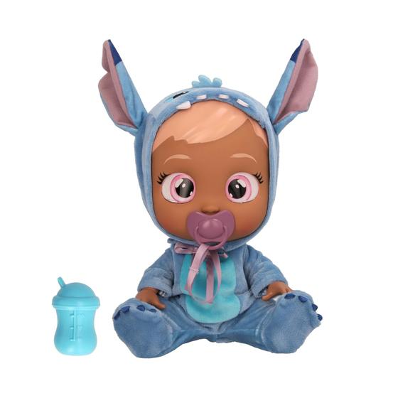 Imagem de Boneca Cry Babies Disney Stitch - 12cm com Pijama (18M+)