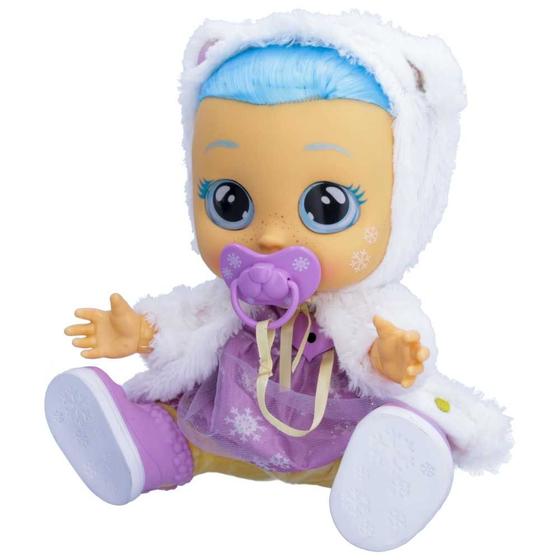 Imagem de Boneca Crybabies Dressy Kristal Chora de Verdade Tosse Emite Sons de Bebê Multikids BR2144