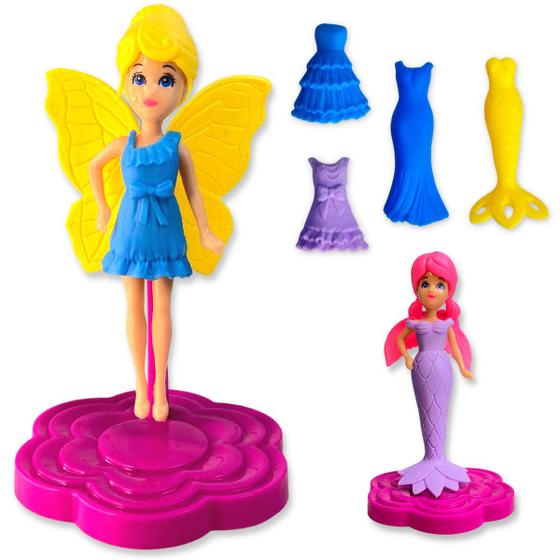Imagem de Boneca De Brinquedo Barata Plástico Menina Criança