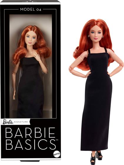 Imagem de Boneca de colecionador Barbie Basics modelo 04 com cabelo vermelho encaracolado