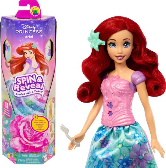 Imagem de Boneca de moda Mattel Disney Princess Ariel Spin & Reveal