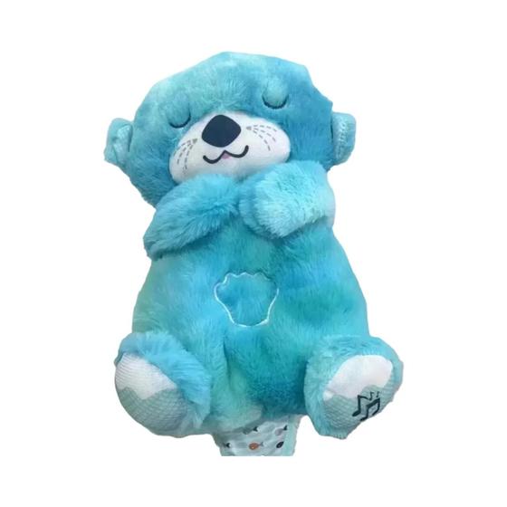 Imagem de Boneca de Pelúcia Calmante para Bebê - Lontra Urso com Música, Luz e Som