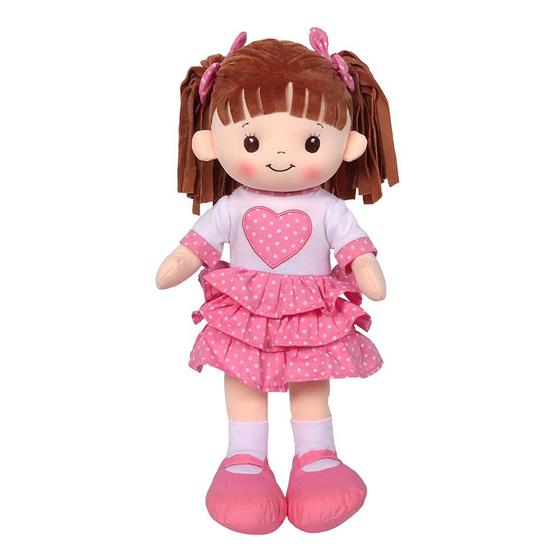 Imagem de Boneca de pelúcia Linzy Toys 16 Little Sweet Hearts com roupas removíveis