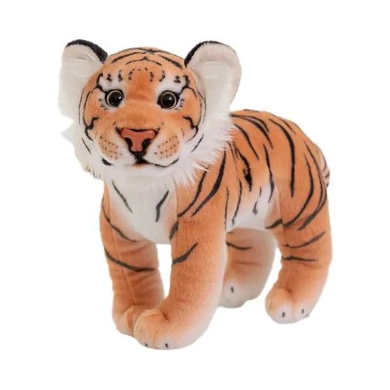 Boneca De Pelúcia Tigre Realista De 30cm, Brinquedo Animal Selvagem ...