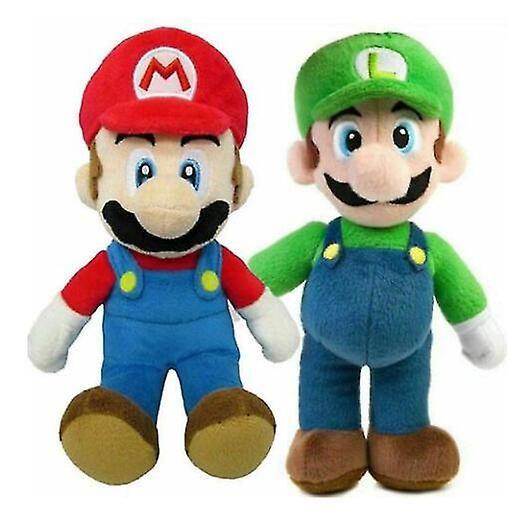 Imagem de Boneca de pelúcia Wokex Super Mario Bros Mario Luigi 25cm