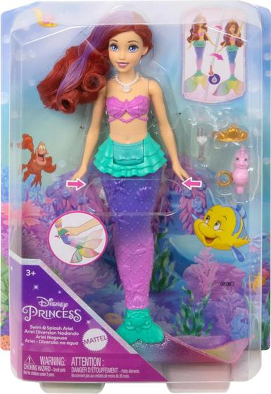 Imagem de Boneca Disney Ariel Com Barbatana Mágica - Mattel Hpd43