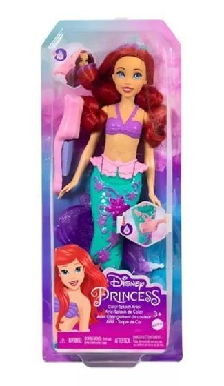 Imagem de Boneca Disney Princesa Ariel Cabelo Surpresa HLW00 Mattel