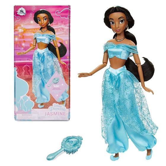 Imagem de Boneca Disney Store Princess Classic Jasmine 28cm com acesso.