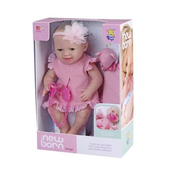 Imagem de Boneca Diver New Born Dengo com Olho Móvel Divertoys