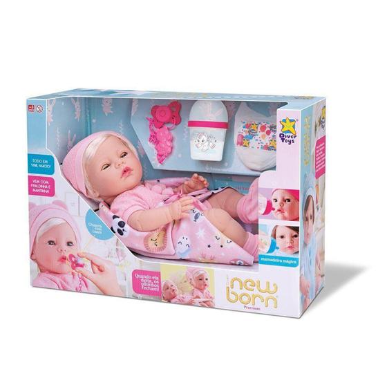 Imagem de Boneca Diver New Born - Premium - Menina com Cabelo - Divertoys