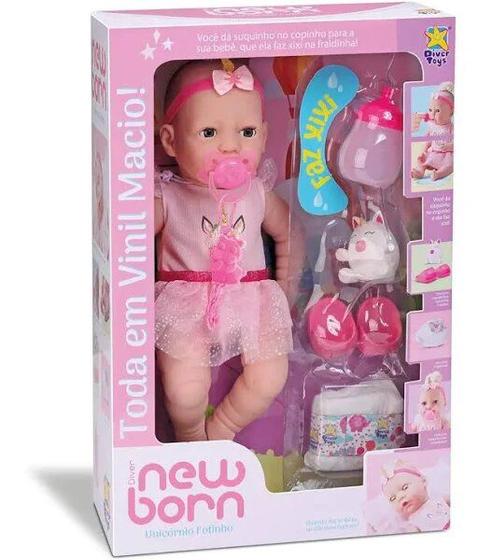 Imagem de Boneca Diver New Born - Unicornio Fofinho