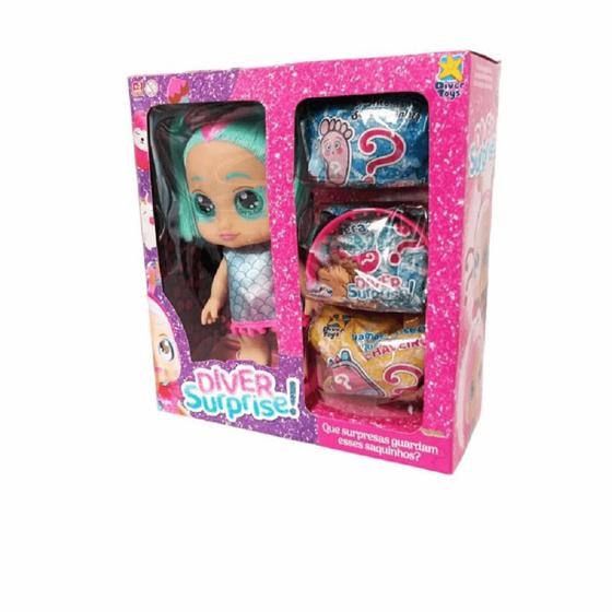 Imagem de Boneca Diver Suprise com 3 Surpresa 8171 - Diver Toys