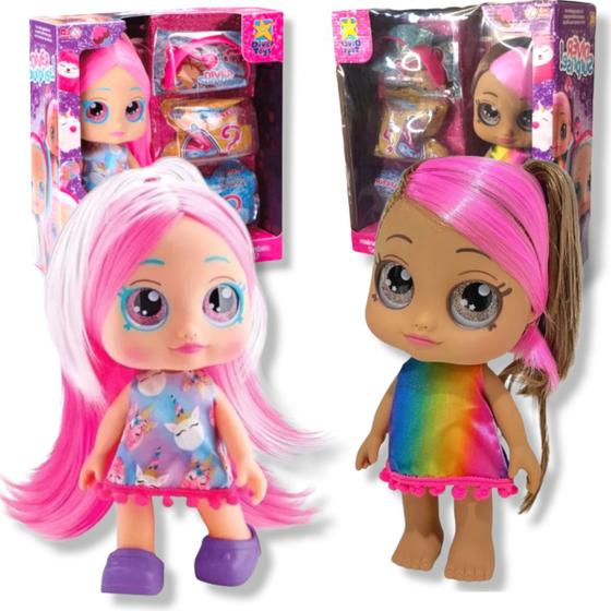 Boneca Diver Surprise 3 Surpresas Divertoys Kit 2 Bonecas Diver Toys